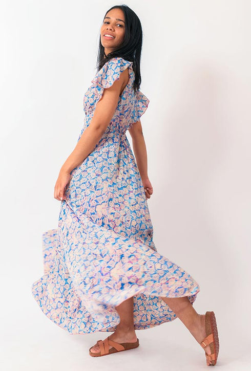 Y Why? Florales Maxikleid Aurelia
